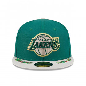 Gorra 59Fifty Los Angeles Lakers NBA Novelty Holly Green Med
