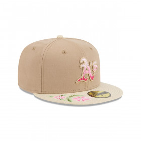 Gorra 59Fifty Oakland Athletics MLB Hand Stitched Beige