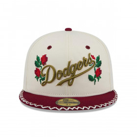 Gorra 59Fifty  MLB Los Angeles Dodgers Novelty Stitch White