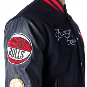 Chaquetas Chicago Bulls NBA Wordmark Black