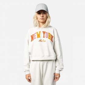 Polerón New Era New York City Grey Pastel Woman
