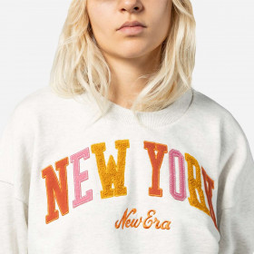 Polerón New Era New York City Grey Pastel Woman