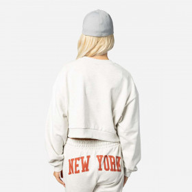 Polerón New Era New York City Grey Pastel Woman