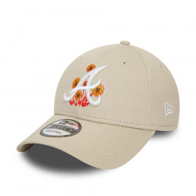 Gorra Atlanta Braves MLB 9Forty Flower Graphic Light Beige New Era